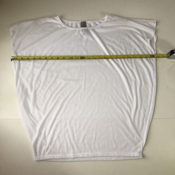 Go Couture Small White Sleeveless Tee - Picture 10 of 13